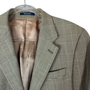 Polo University Club Sport Coat 39R Wool Cashmere Brwn Plaid Ralph Lauren Blazer